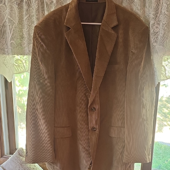 George Men's Tan Corduroy Blazer - Picture 1 of 6